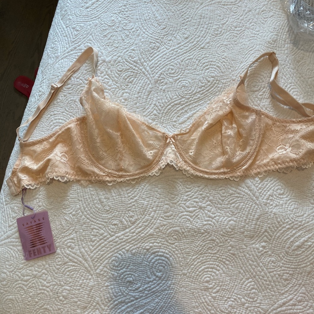 Savage Fenty Unlined floral lace bra